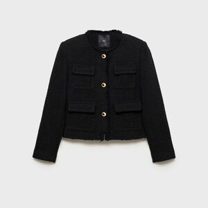 Mango Pocket Tweed Jacket size Small